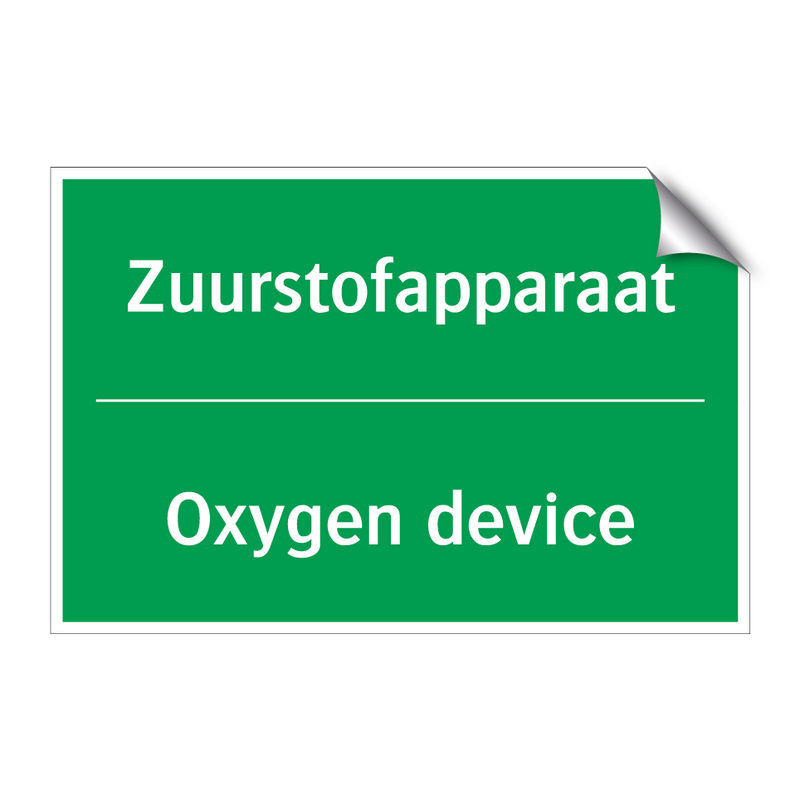 Zuurstofapparaat - Oxygen device & Zuurstofapparaat - Oxygen device