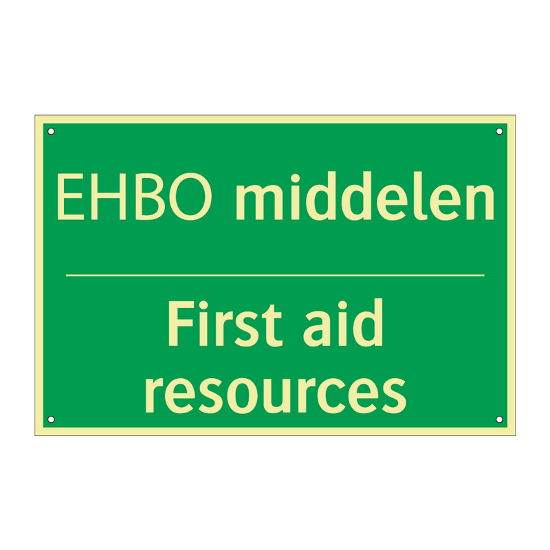 ЕНВО middelen - First aid resources & ЕНВО middelen - First aid resources