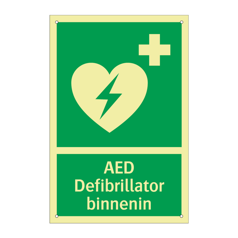 AED Defibrillator binnenin & AED Defibrillator binnenin & AED Defibrillator binnenin