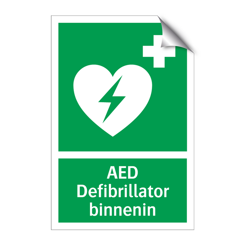 AED Defibrillator binnenin & AED Defibrillator binnenin & AED Defibrillator binnenin