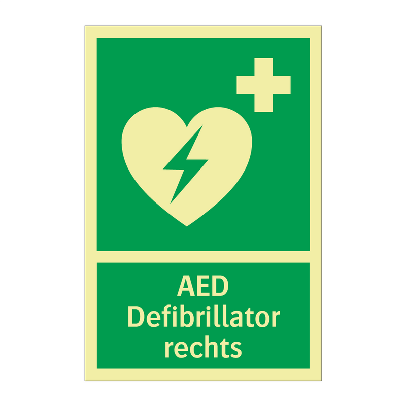 AED Defibrillator rechts & AED Defibrillator rechts & AED Defibrillator rechts