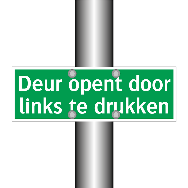 Deur opent door links te drukken