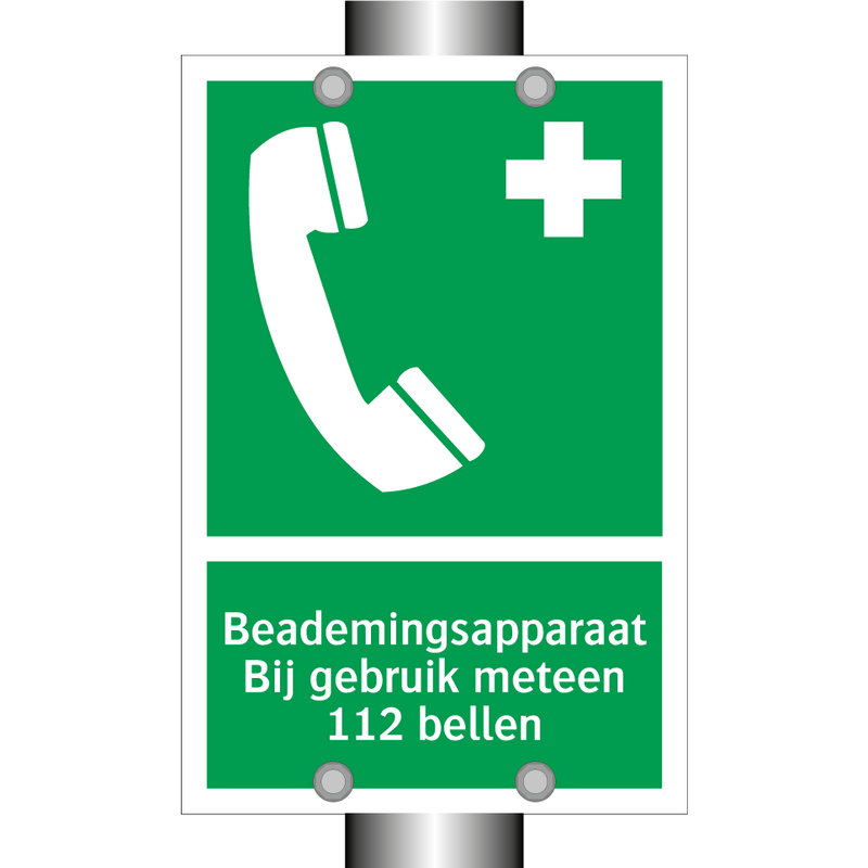 Beademingsapparaat Bij gebruik meteen 112 bellen & Beademingsapparaat Bij gebruik meteen 112 bellen