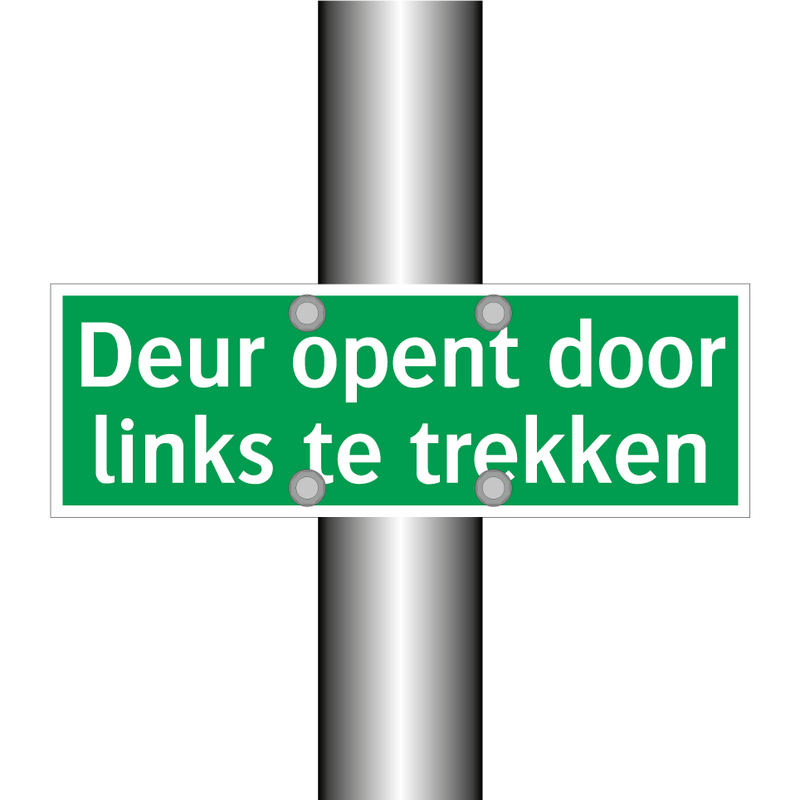 Deur opent door links te trekken