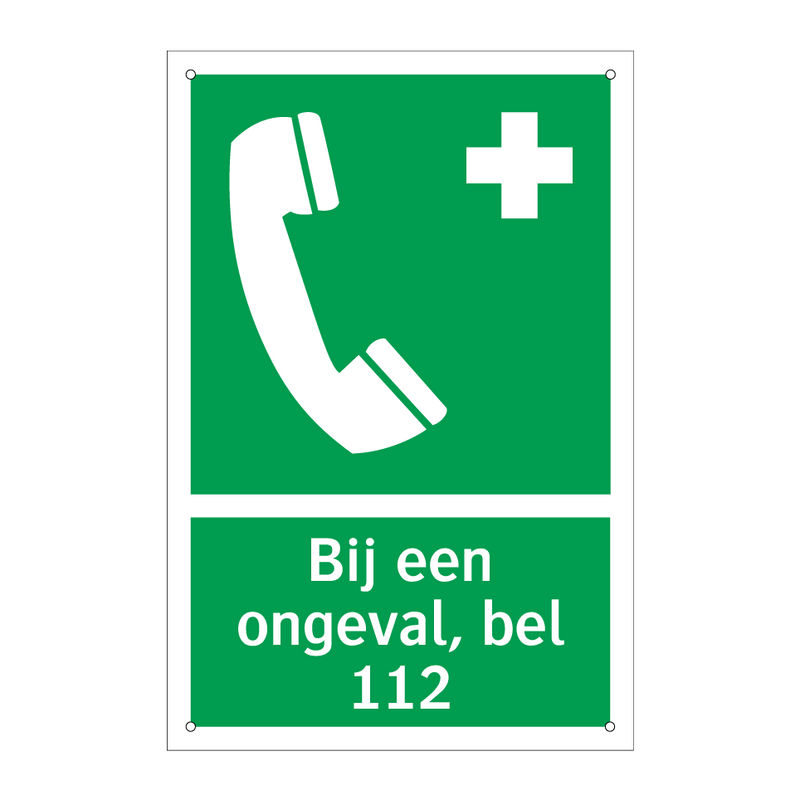 Bij een ongeval, bel 112 & Bij een ongeval, bel 112 & Bij een ongeval, bel 112