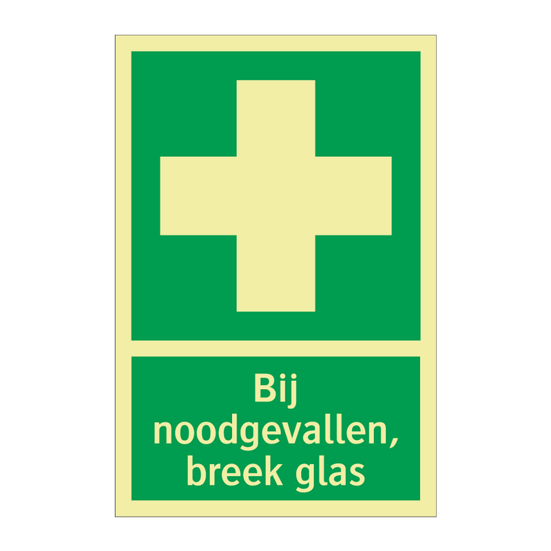 Bij noodgevallen, breek glas & Bij noodgevallen, breek glas & Bij noodgevallen, breek glas