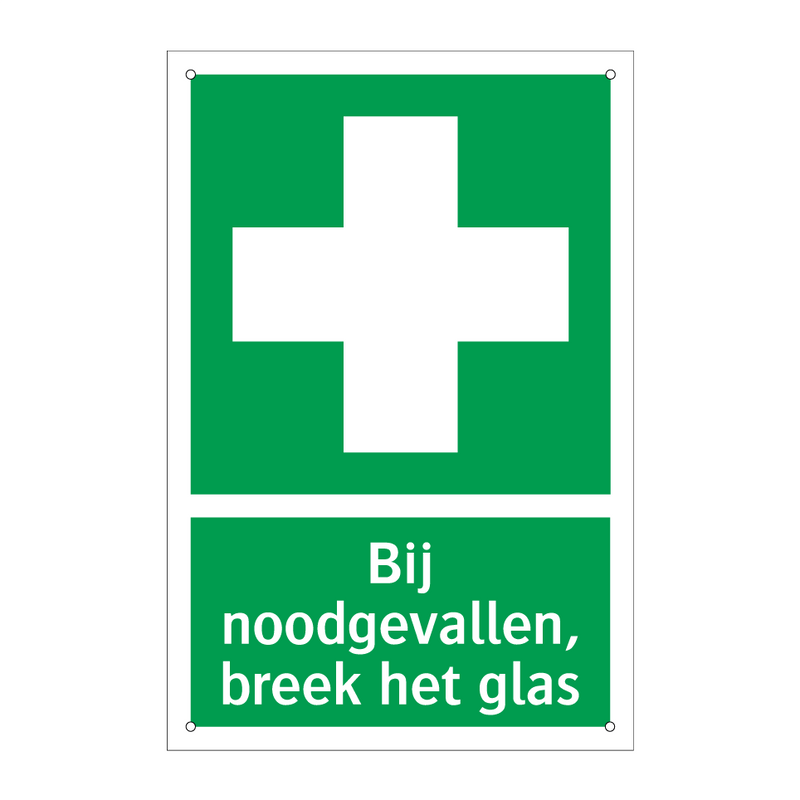 Bij noodgevallen, breek het glas & Bij noodgevallen, breek het glas