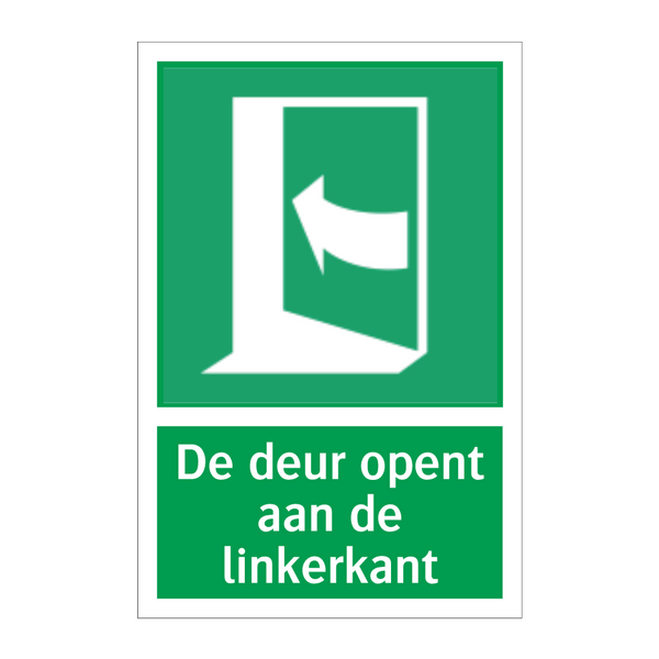 De deur opent aan de linkerkant & De deur opent aan de linkerkant & De deur opent aan de linkerkant