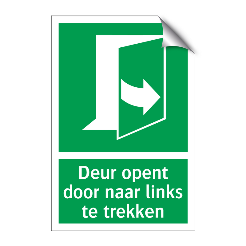 Deur opent door naar links te trekken & Deur opent door naar links te trekken