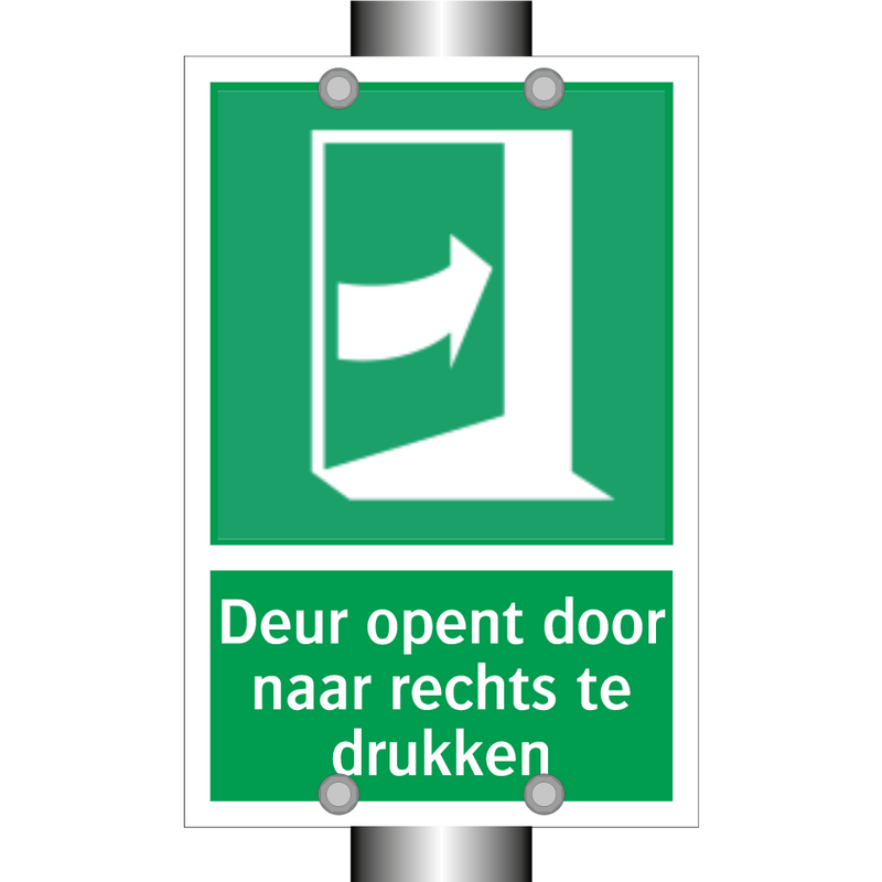 Deur opent door naar rechts te drukken & Deur opent door naar rechts te drukken