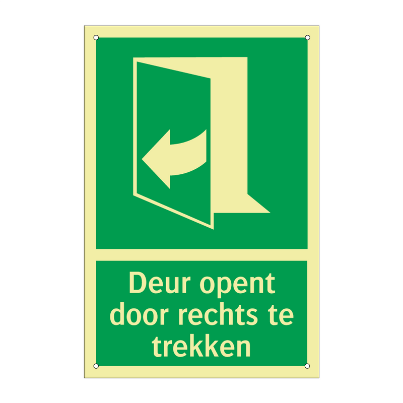 Deur opent door rechts te trekken & Deur opent door rechts te trekken