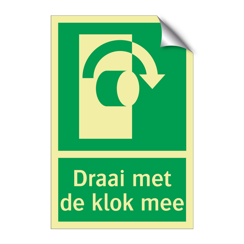 Draai met de klok mee & Draai met de klok mee & Draai met de klok mee & Draai met de klok mee