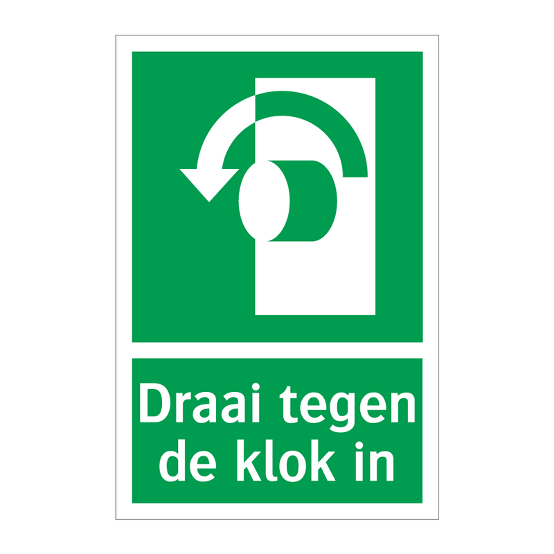 Draai tegen de klok in & Draai tegen de klok in & Draai tegen de klok in & Draai tegen de klok in