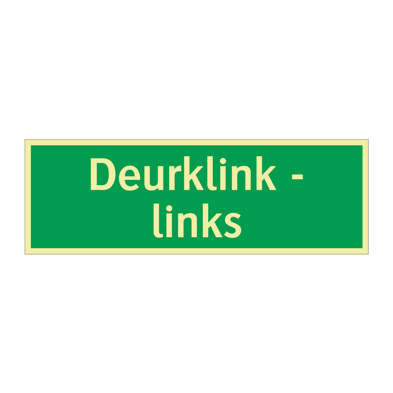 Deurklink - links