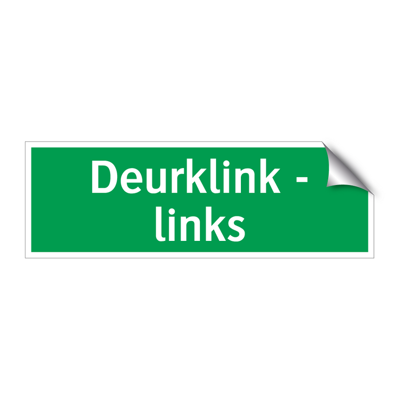 Deurklink - links