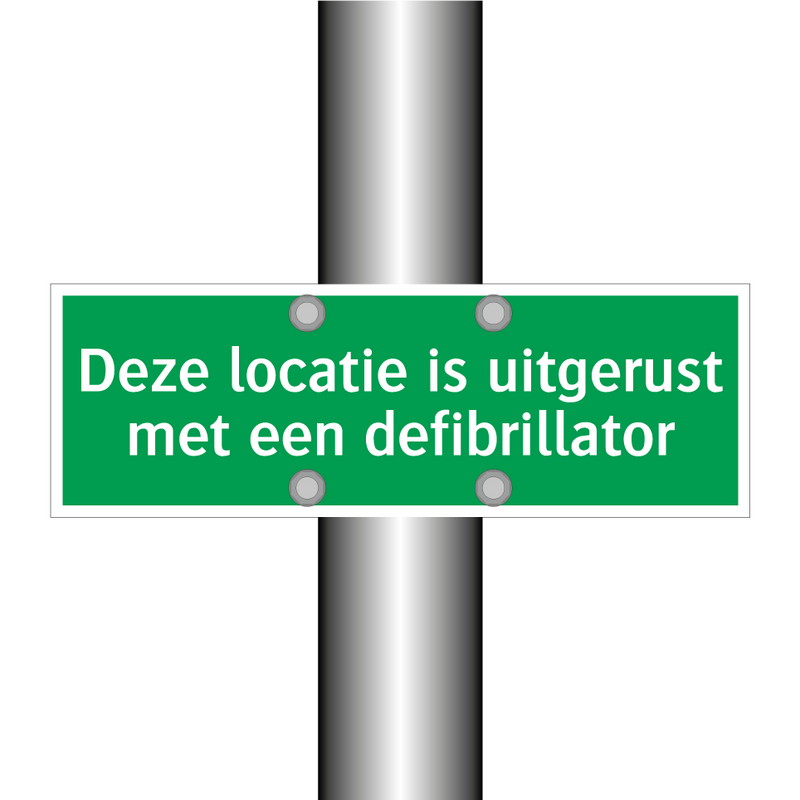 Deze locatie is uitgerust met een defibrillator