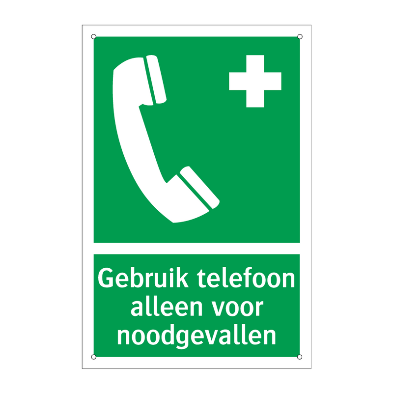 Gebruik telefoon alleen voor noodgevallen & Gebruik telefoon alleen voor noodgevallen