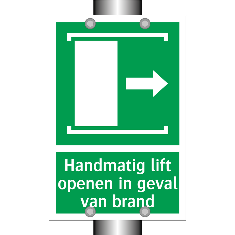 Handmatig lift openen in geval van brand & Handmatig lift openen in geval van brand