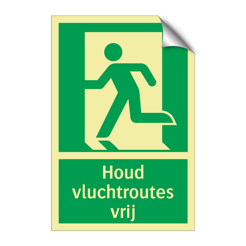 Houd vluchtroutes vrij & Houd vluchtroutes vrij & Houd vluchtroutes vrij & Houd vluchtroutes vrij