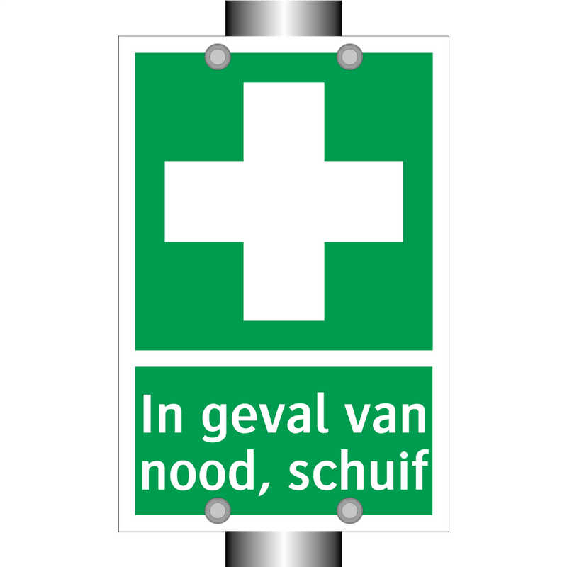 In geval van nood, schuif & In geval van nood, schuif & In geval van nood, schuif