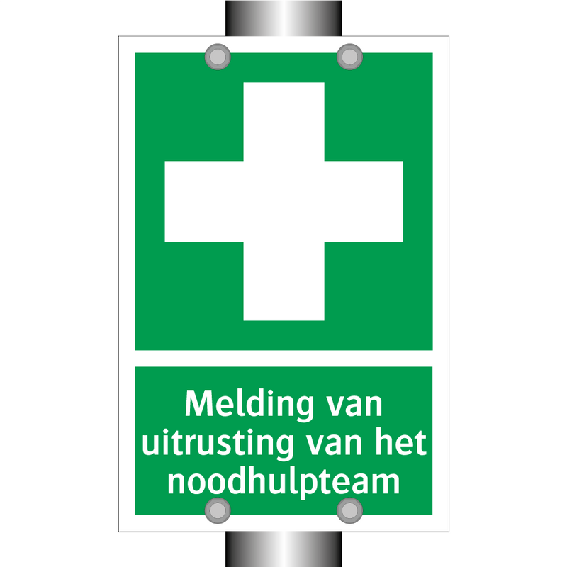 Melding van uitrusting van het noodhulpteam & Melding van uitrusting van het noodhulpteam