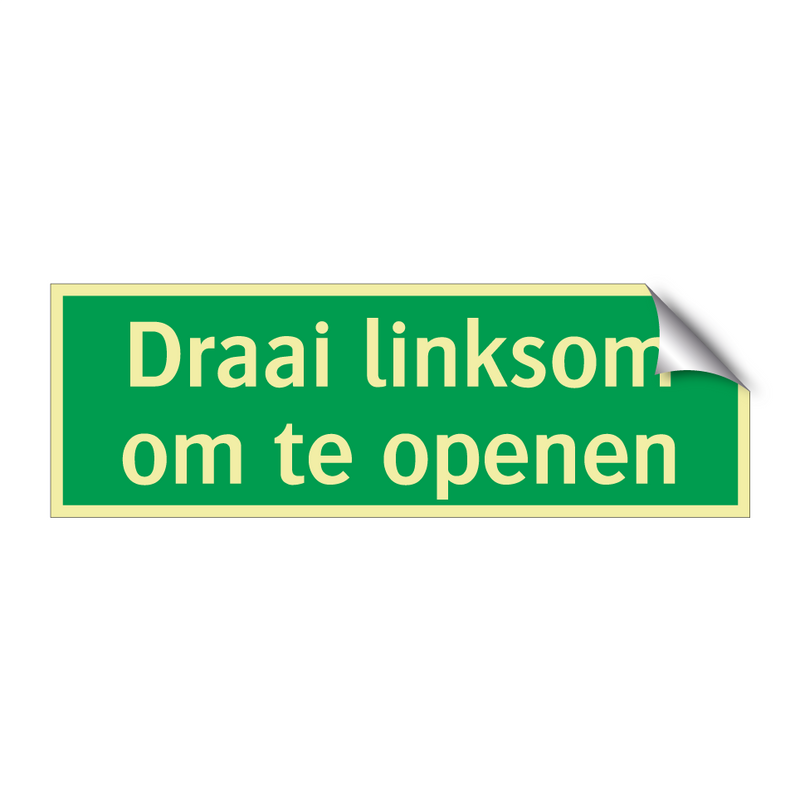 Draai linksom om te openen & Draai linksom om te openen & Draai linksom om te openen