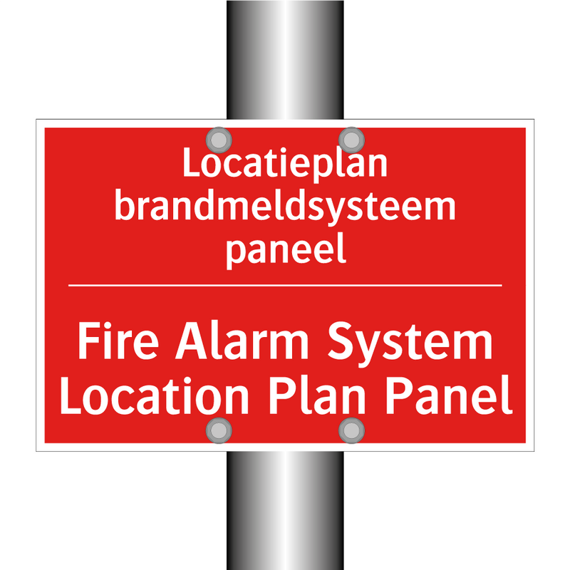 Locatieplan brandmeldsysteem paneel - Fire Alarm System Location Plan Panel