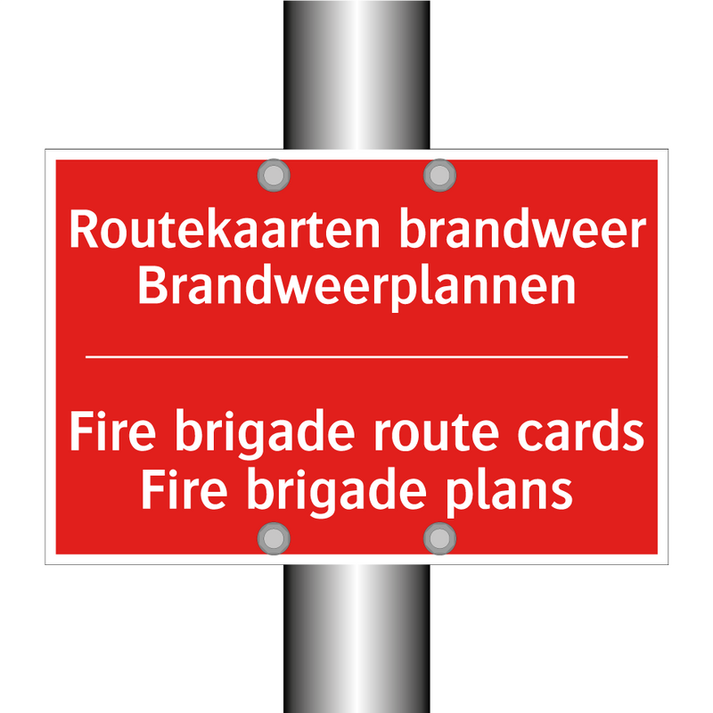 Routekaarten brandweer Brandweerplannen - Fire brigade route cards Fire brigade plans