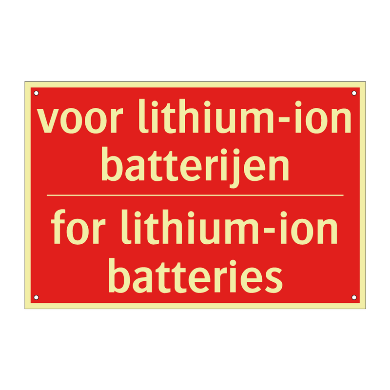 voor lithium-ion batterijen - for lithium-ion batteries