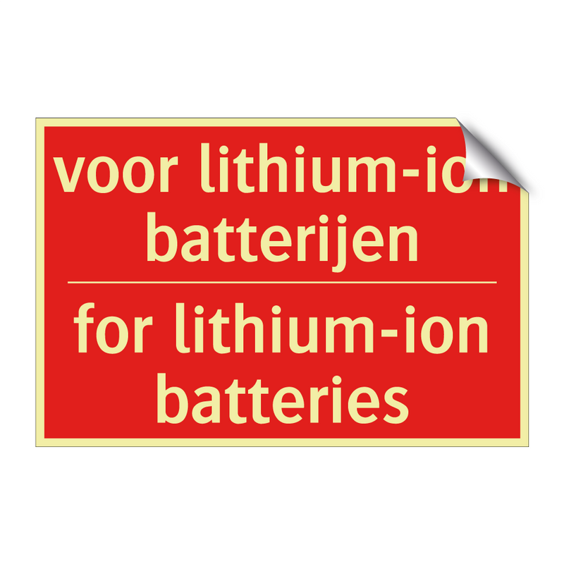 voor lithium-ion batterijen - for lithium-ion batteries