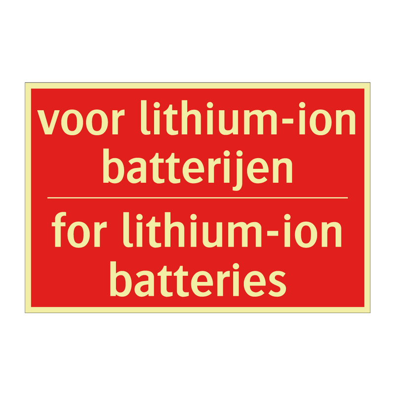 voor lithium-ion batterijen - for lithium-ion batteries