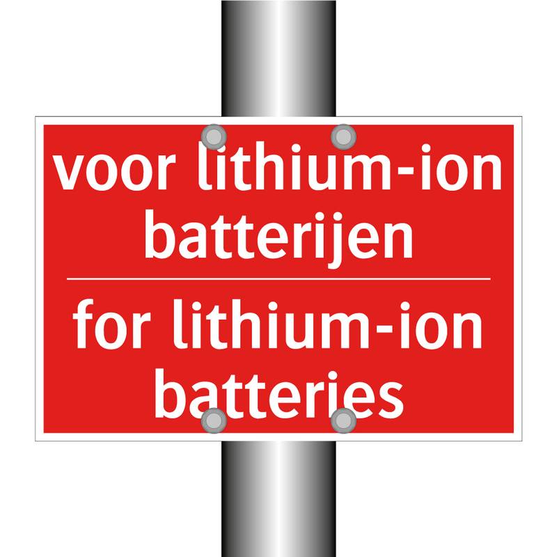 voor lithium-ion batterijen - for lithium-ion batteries