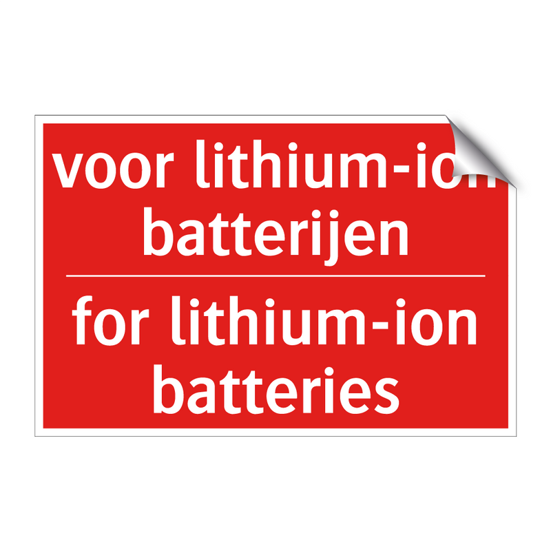 voor lithium-ion batterijen - for lithium-ion batteries