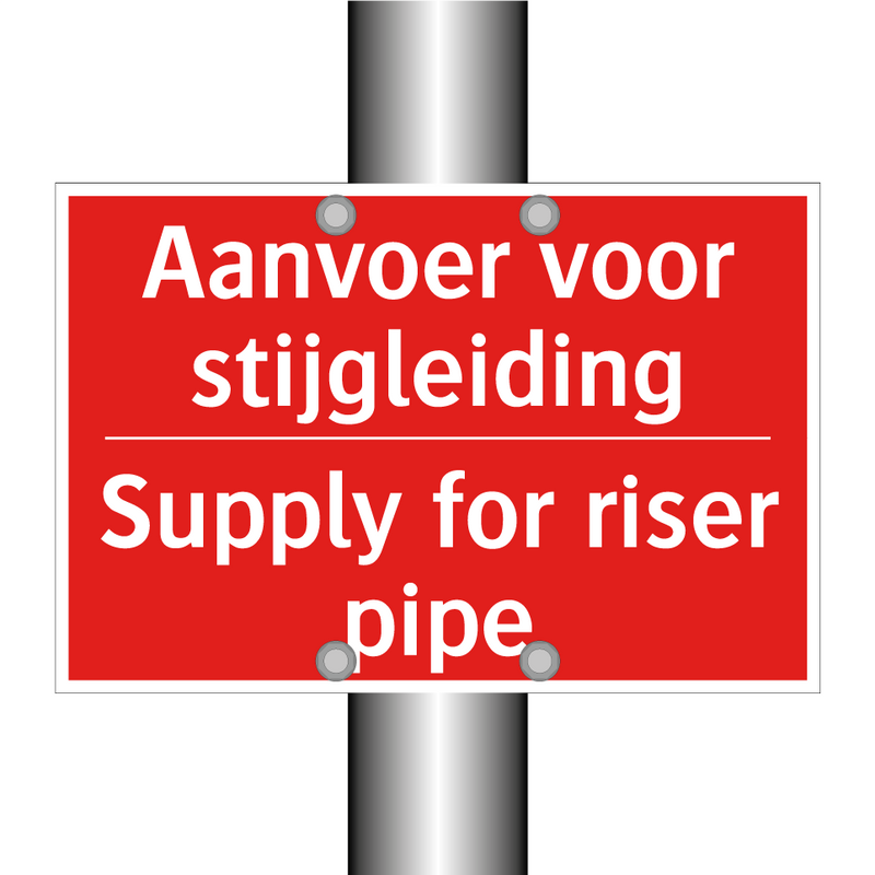 Aanvoer voor stijgleiding - Supply for riser pipe