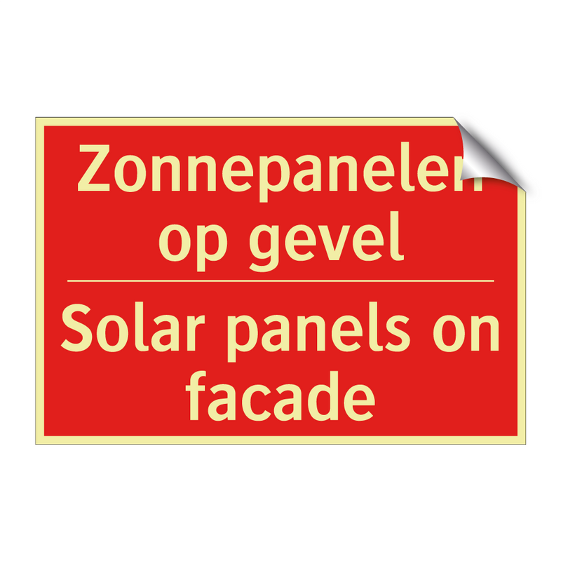 Zonnepanelen op gevel - Solar panels on facade