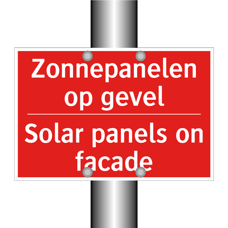 Zonnepanelen op gevel - Solar panels on facade