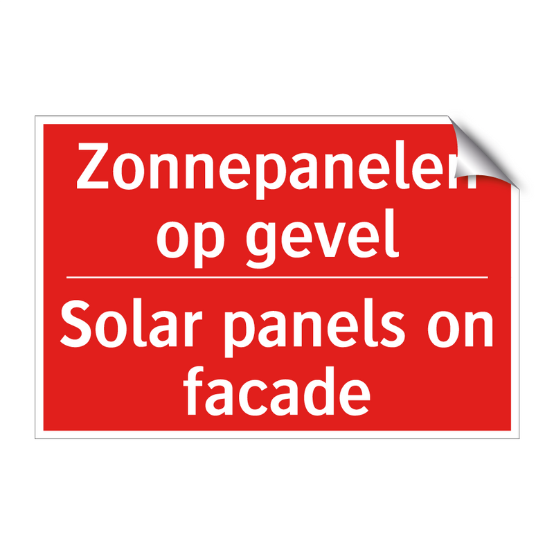 Zonnepanelen op gevel - Solar panels on facade