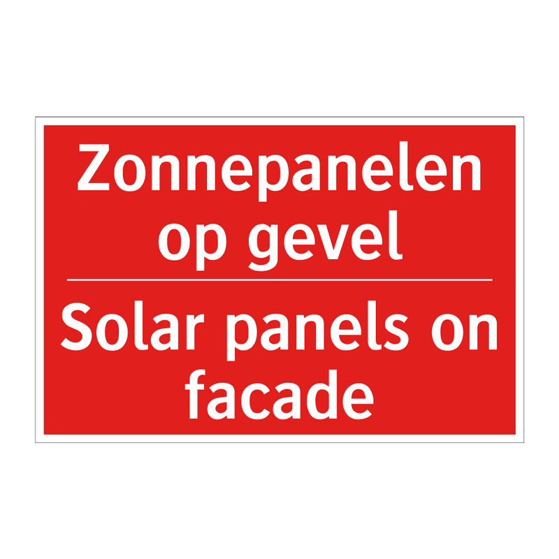 Zonnepanelen op gevel - Solar panels on facade