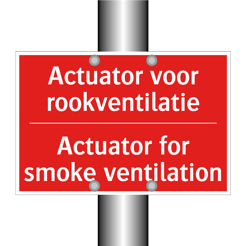 Actuator voor rookventilatie - Actuator for smoke ventilation