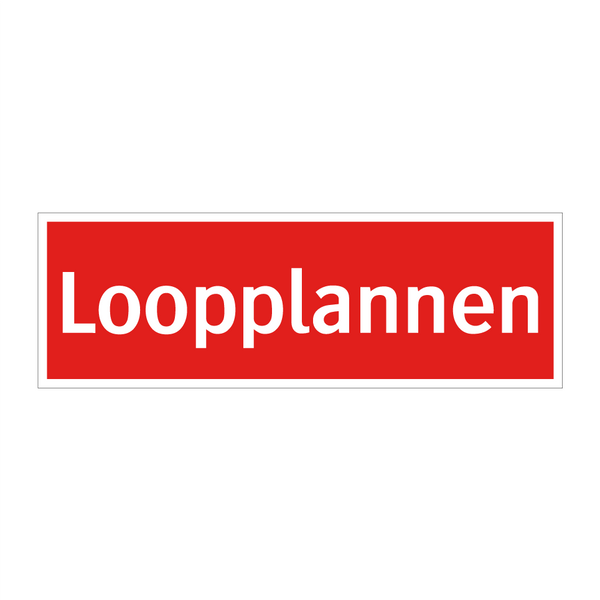 Loopplannen