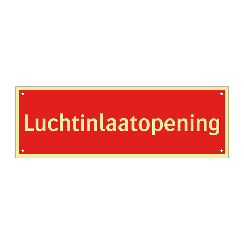 Luchtinlaatopening