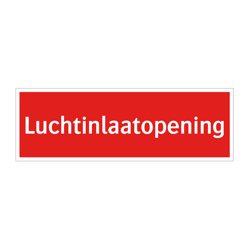 Luchtinlaatopening