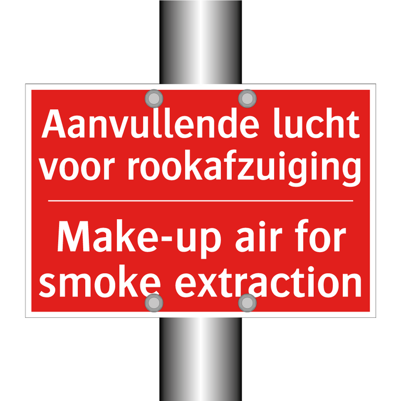 Aanvullende lucht voor rookafzuiging - Make-up air for smoke extraction