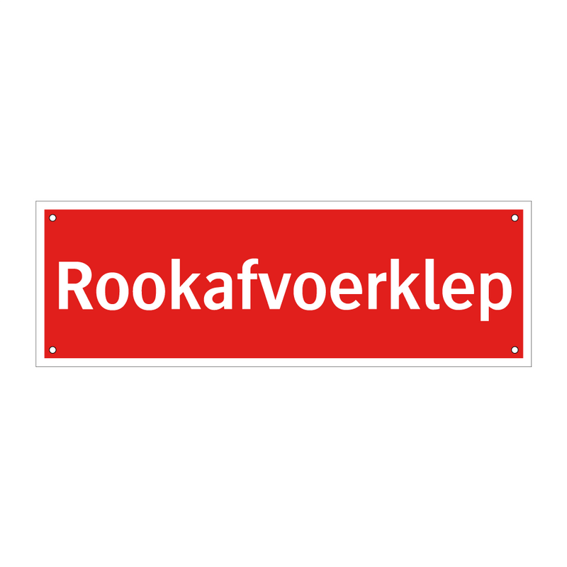 Rookafvoerklep