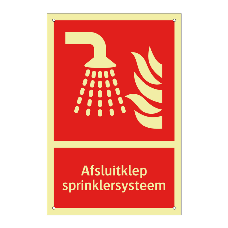 Afsluitklep sprinklersysteem