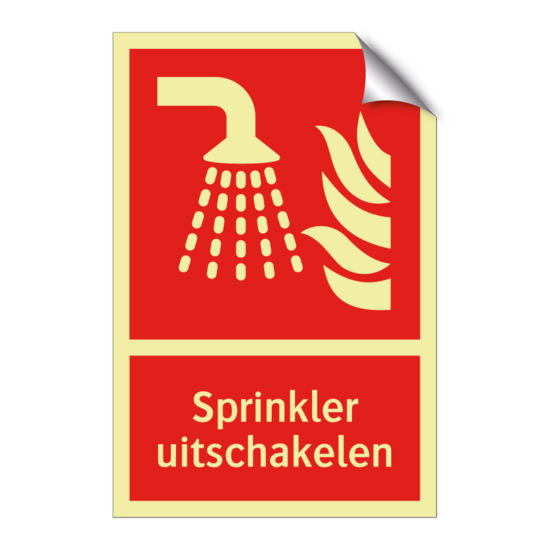 Sprinkler uitschakelen