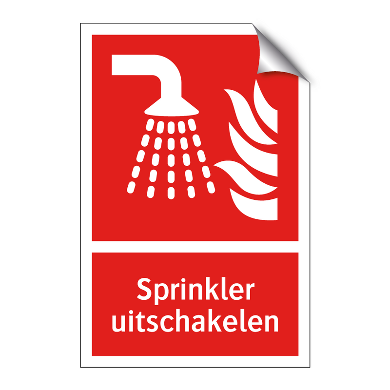 Sprinkler uitschakelen