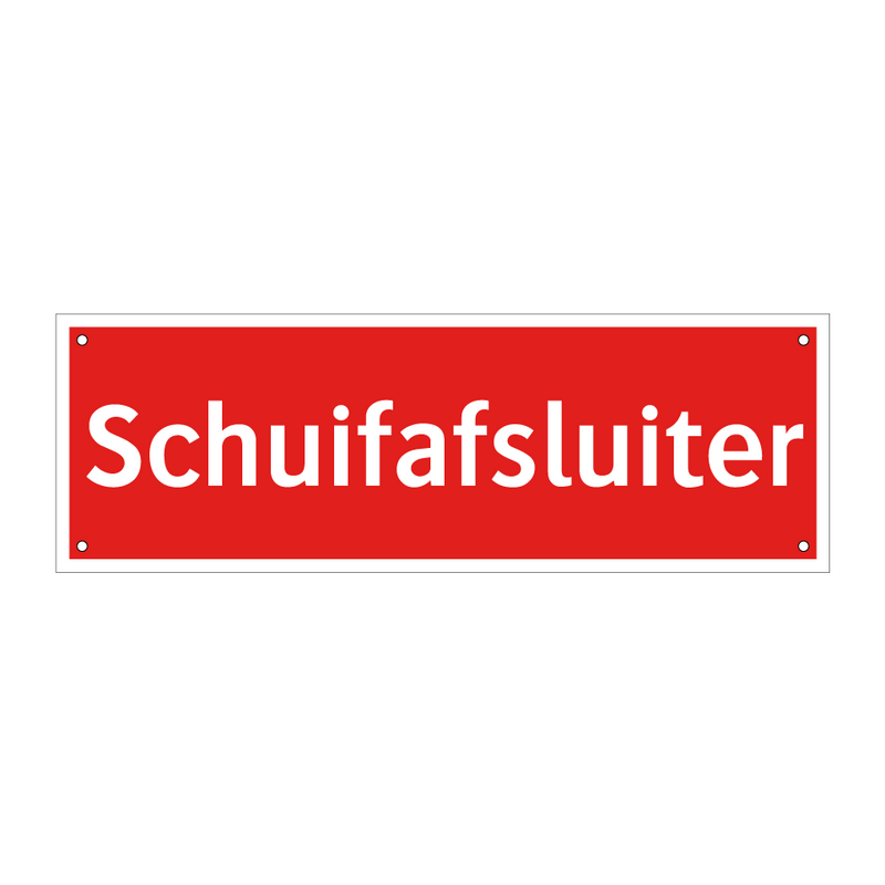 Schuifafsluiter