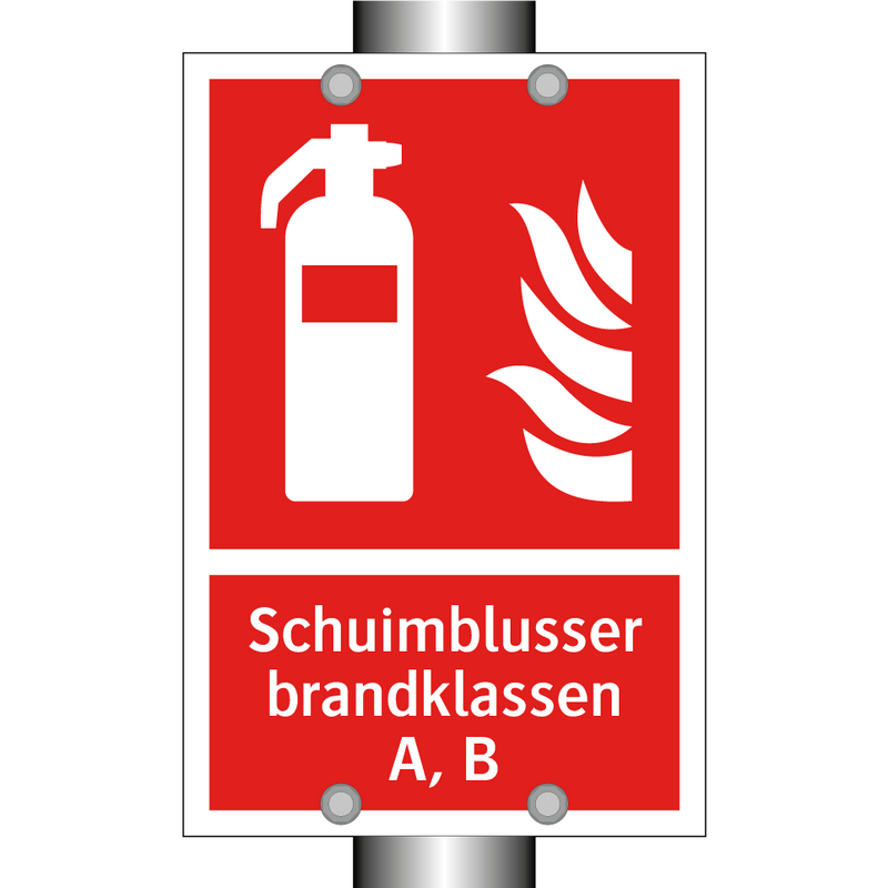 Schuimblusser brandklassen A, B