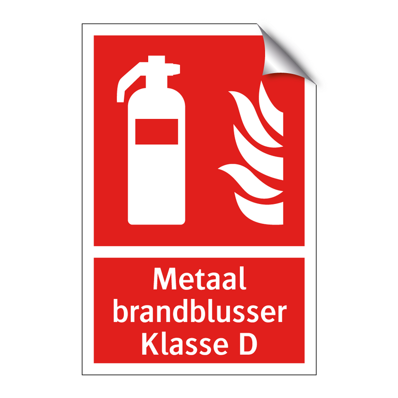 Metaal brandblusser Klasse D